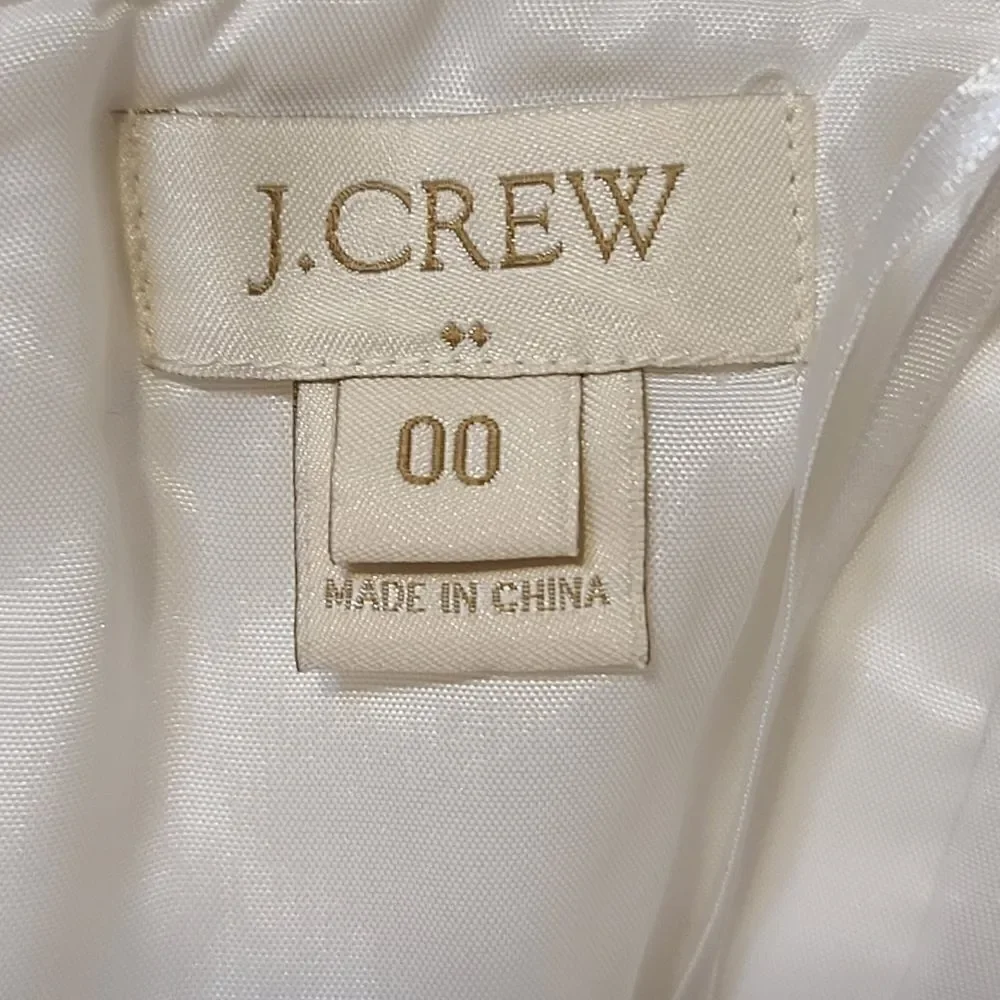 J.Crew JCrew White Eyelet Strapless Summer Top Size 00